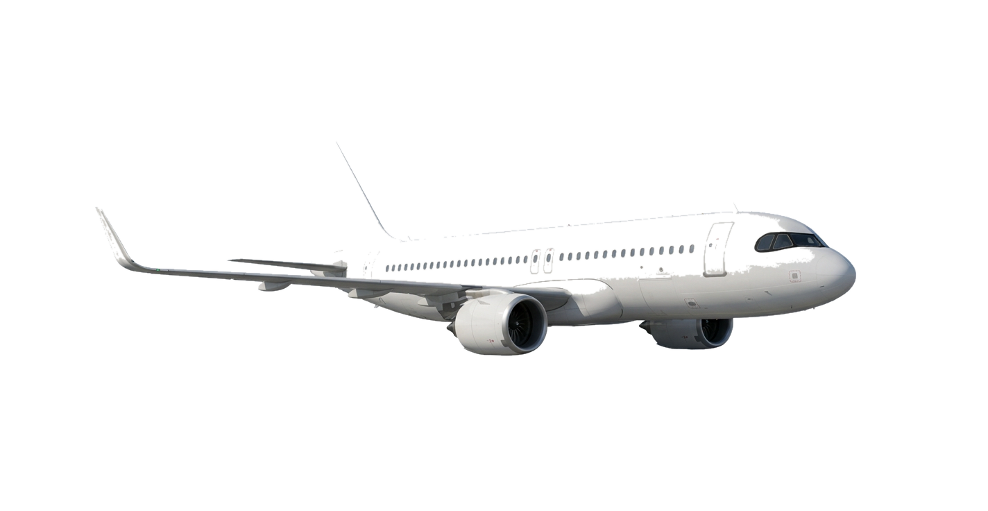 Unbranded Airbus A320neo render